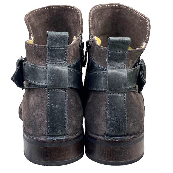 Bussola X Anthropologie Women's Sevilla Coal Suede Ankle Boot Size 38 US 7.5 - Picture 6 of 12